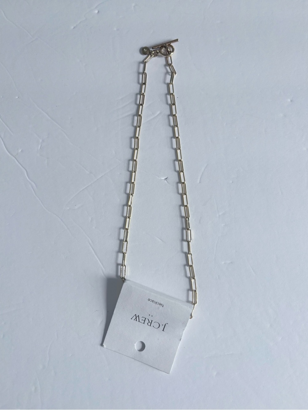 J. Crew Gold Rectangular Link Necklace